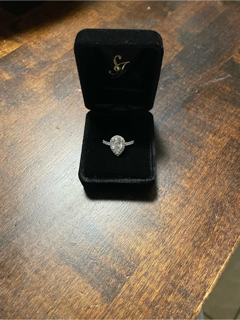 White Gold Halo Diamond Engagement Ring with Pave Band